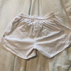 White lulu lemon shorts 2 tall